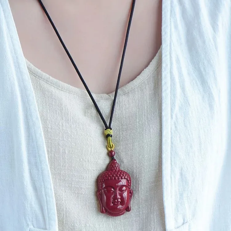 铜合金亚克力吊坠 宝宝佛药师大肚笑面如来朱砂弥勒朱砂布袋