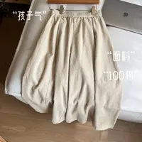 （孩子气）多利原创文艺风设计款灯芯绒裙裤