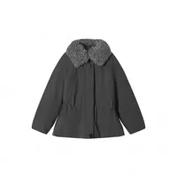 YANJING/颜境韩系时尚宽松廓形毛绒领羽绒服88AW1368