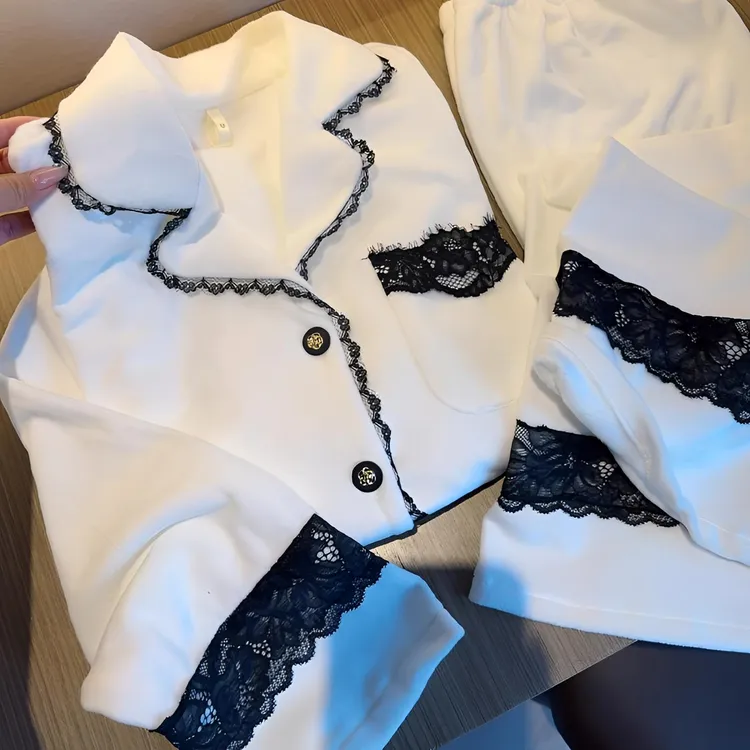 经典小香风海岛绒睡衣女秋冬新款双面绒加绒家居服送闺蜜生日礼物