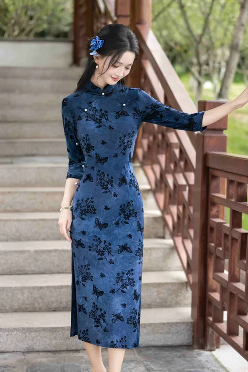 春秋新款高档新中式改良旗袍年轻款日常可穿修身显瘦复古风连衣裙