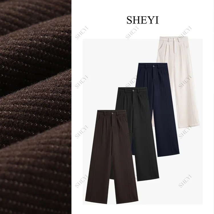 【王炸裤】2025新款羊毛醋酸阔腿裤女秋季百搭显瘦休闲垂感西装裤子