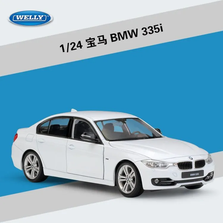 威利WELLY 1:24宝马BMW三系轿车335i 合金汽车模型手办玩具摆件