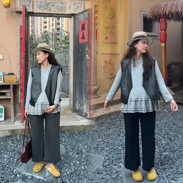 穿到220斤孕妇装韩版宽松大码显瘦百搭花边八九分裤休闲直筒裤子