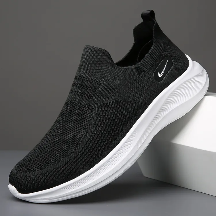 耐克精选男鞋男士夏季透气软底爸爸网面飞织老北京布鞋夏季男鞋