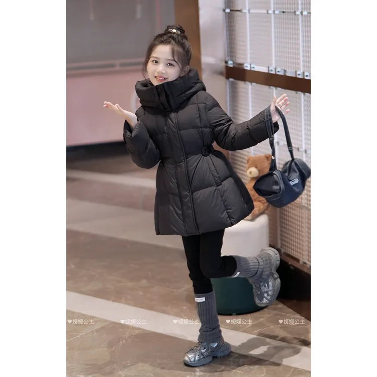 媛媛公主【 三防 极寒 背暖科技】2025冬季女童连帽羽绒服14415Y506