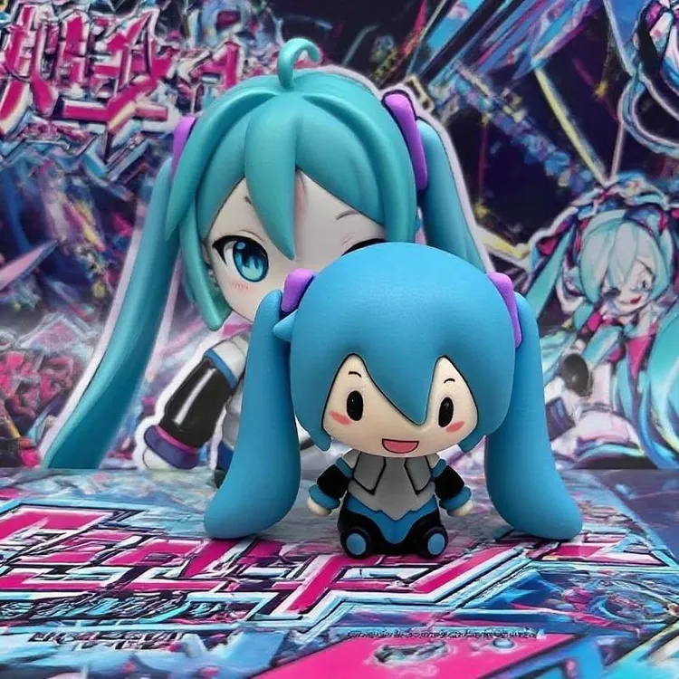 初音未来Q版手办桌面摆件diy摆件卡通可爱装饰高颜值节日生日礼物
