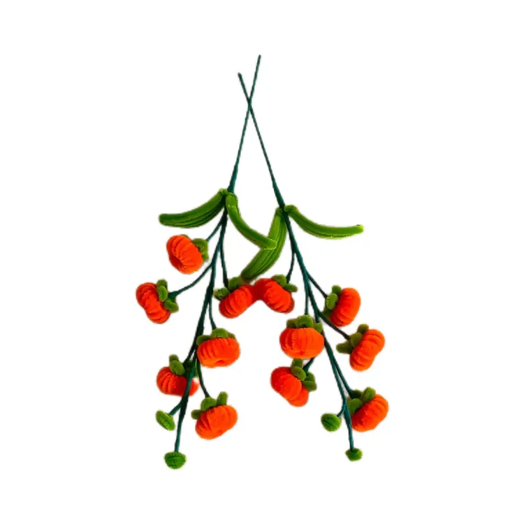 扭扭棒柿子手工成品柿柿如意花束新年创意客厅装饰闺蜜朋友礼物