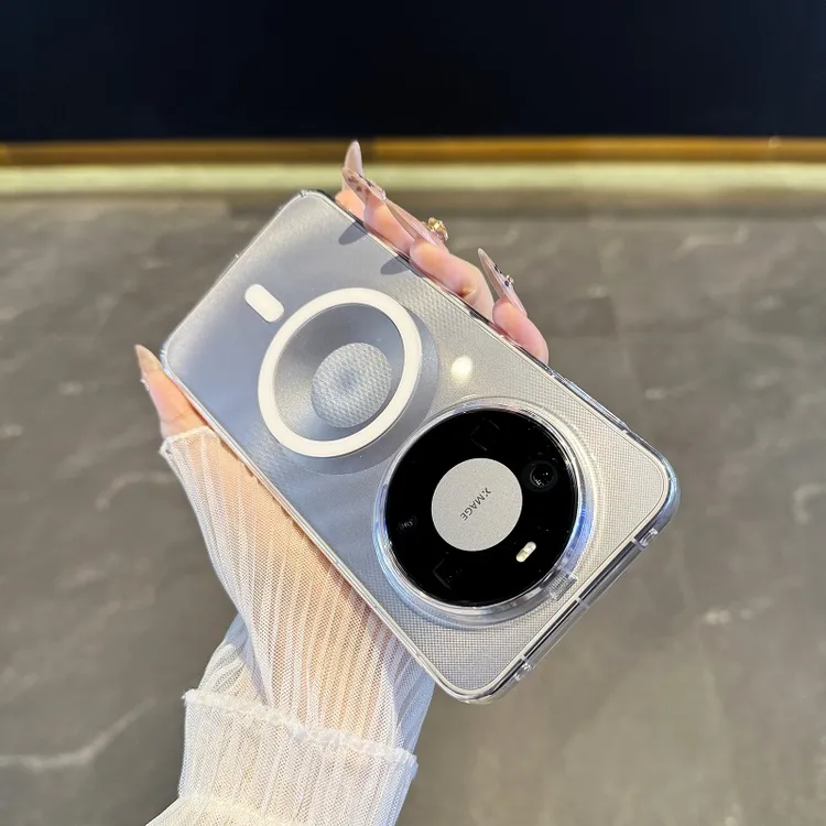 不发黄适用于华为mate80promax手机壳超薄透明无线磁吸mate70硬60