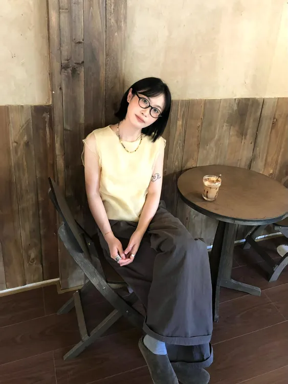 韩系宽松无袖坎肩T恤女装夏2025新款简约上衣基础款百搭阔腿裤