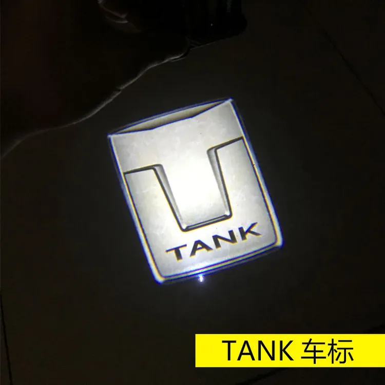 适用于坦克300/400/500/700汽车车门迎宾灯感应免接线投影氛围灯