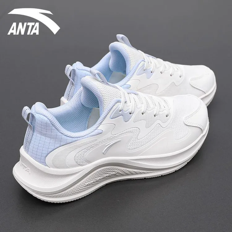 安踏漫步女鞋2025新款官方正品秋季网面软底学生休闲跑步运动鞋子