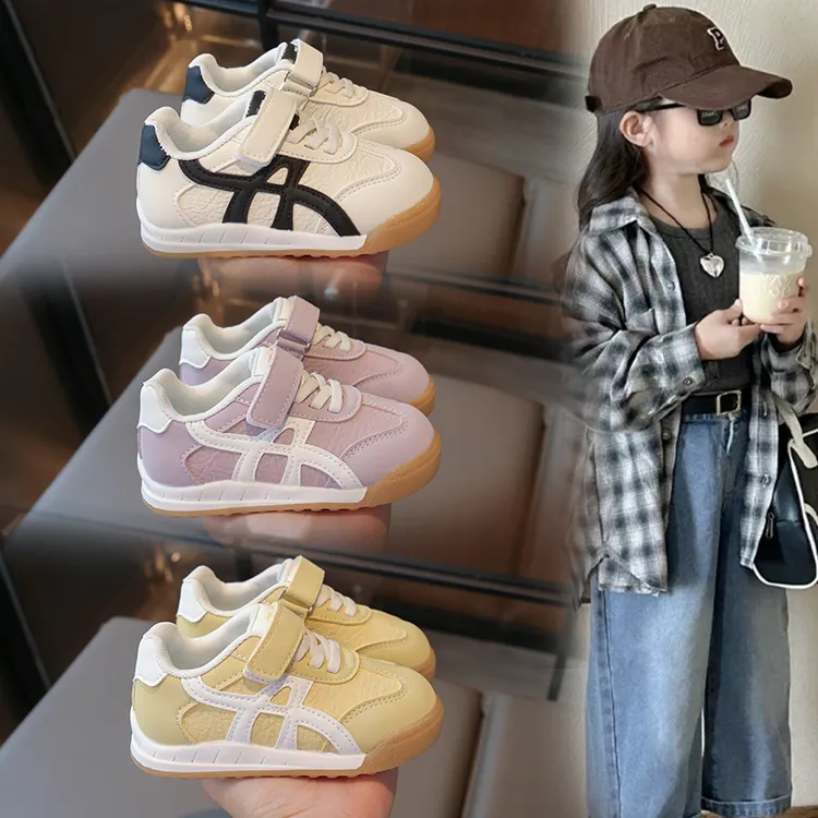 ABC 儿童阿甘鞋2025春秋季新款女童运动鞋软底小白鞋男童宝宝板鞋