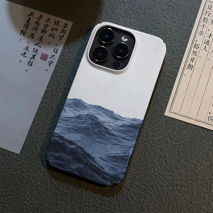 海浪适用苹果17promax手机壳iPhone16/15/14硬卡通13个性12硬小众