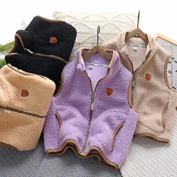 外贸秋冬奥粒绒马甲男女童保暖坎肩宝宝外穿内搭背心儿童洋气轻便