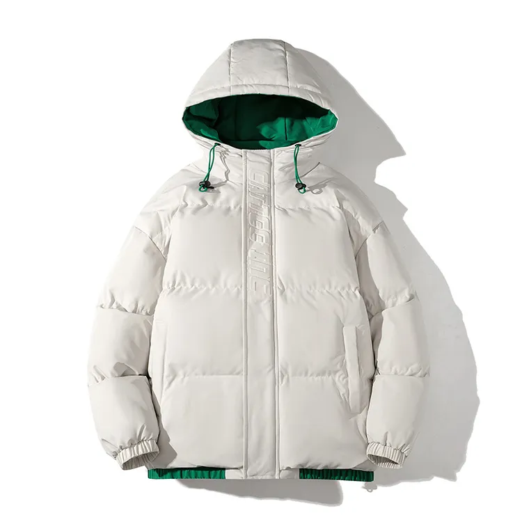 保暖连帽棉服山系刺绣保暖棉衣情侣男女潮流立领韩版棉衣加厚棉袄