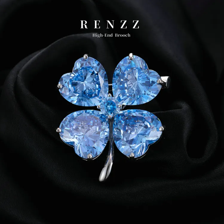 7765英★【梦幻幸运草】设计师高定富婆自戴送礼胸针