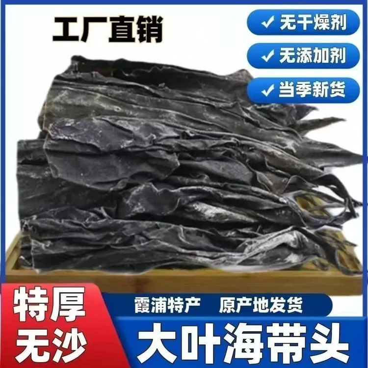 【厂家直销】干海带长头霞浦日晒干海带长头煲汤干货1斤泡发10-12斤