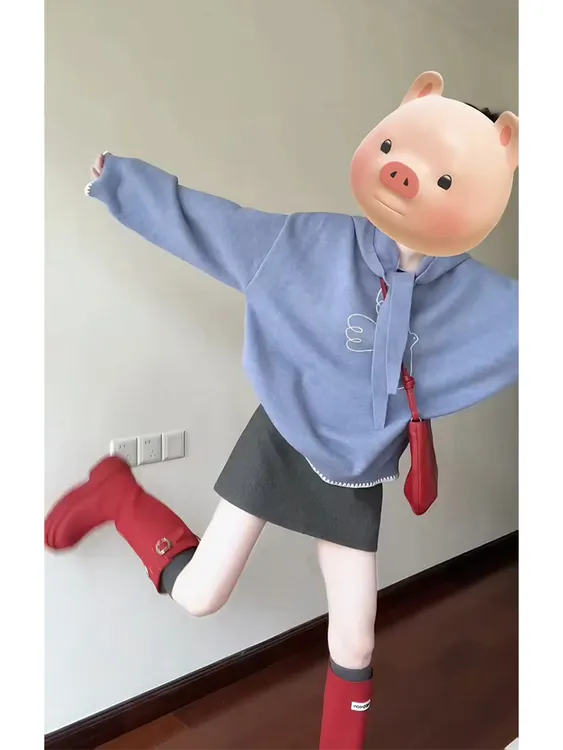 2025秋冬季潮流时尚气质新品针织毛织上衣高腰显瘦半身裙两件套女