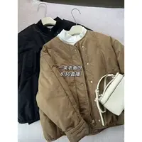 X 2025年秋季新品 圆领棉服棉衣外套女 韩版宽松百搭1662