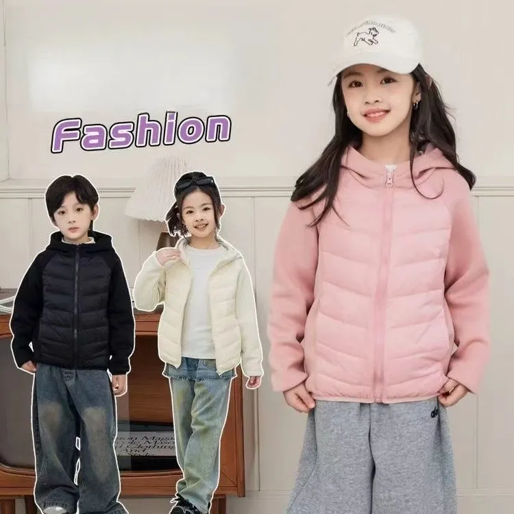 儿童外套秋冬款2025新款洋气小女孩棉服上衣儿童夹棉加厚衣服冬季