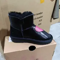1124大童亲子时尚休闲短筒防水雪地靴-3266