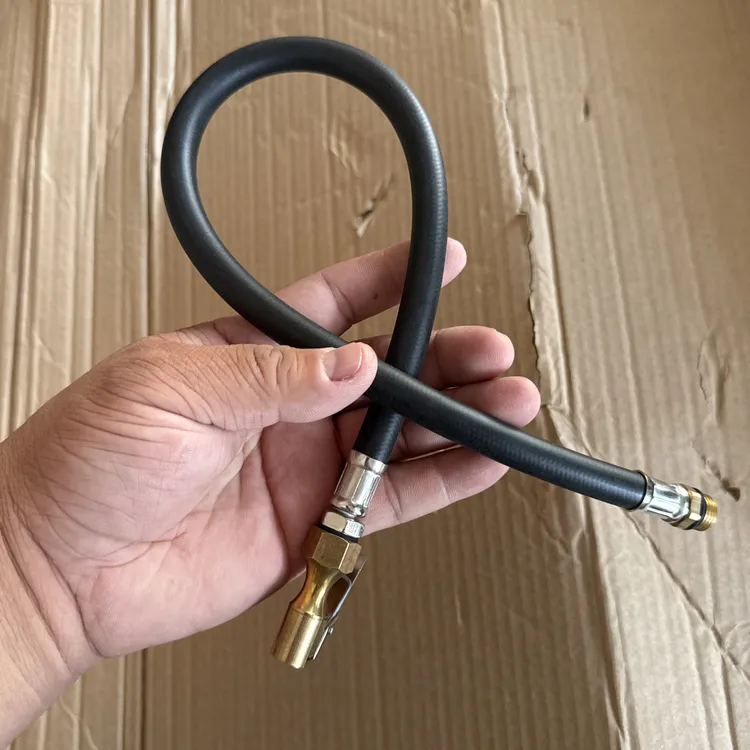 小车胎压表加气软管夹头纯铜加厚更耐用