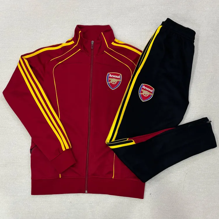 2026【高品质长拉训练服-套装】皇马阿森纳足秋冬修身长拉外套收脚