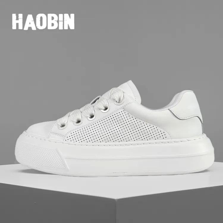 浩宾增高鞋男内增高厚底男鞋春夏款2025新款休闲鞋鞋子男款小白鞋