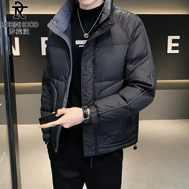 罗宾汉/ROBINHOOD时尚立领棉衣男士冬季加厚潮流帅气保暖防寒外套