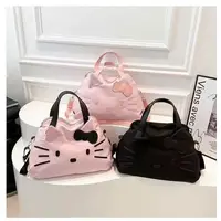 大容量Kitty手提包旅行袋出差行李包高颜值时尚拉杆箱可挂