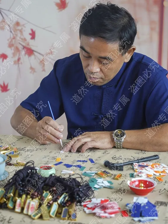 合金吊坠 紫薇 不掉色 吊坠 师傅手绘【*已处理*】送师傅一对一指导