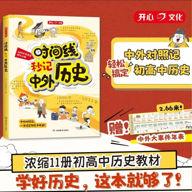 2025版【时间线秒记中外历史】开心漫画初高中中外历史七八九年级