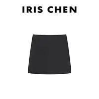 IRIS CHEN 满分裙 2025秋“美丽诺羊毛”显瘦高腰有内衬短裙25DQ629