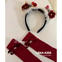 Lenakids【现货】【圣诞元旦配饰！年款蝴蝶结发箍中筒袜】！24111909