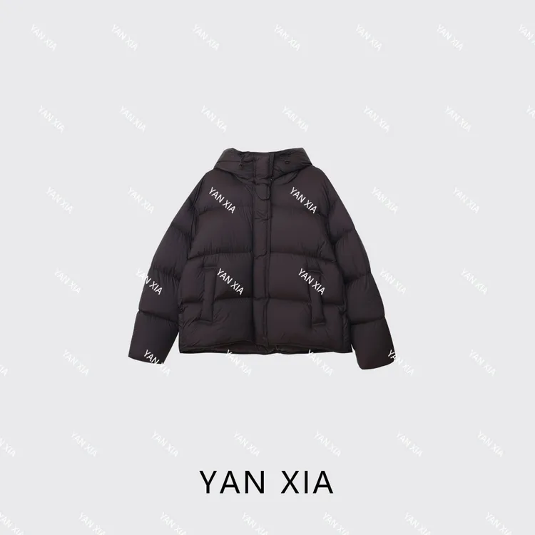 “泡芙” 新国标90白鹅绒连帽鹅绒服 冬季厚款女士保暖鹅绒服 W-666