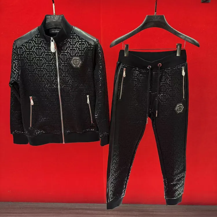 高品质欧货潮牌男款时尚秋冬字母休闲潮流修身男士运动套装