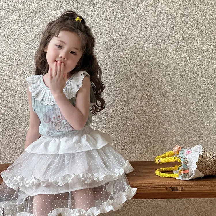 女童背心外穿夏季2025新款儿童薄款打底吊带宝宝夏天无袖洋气上衣