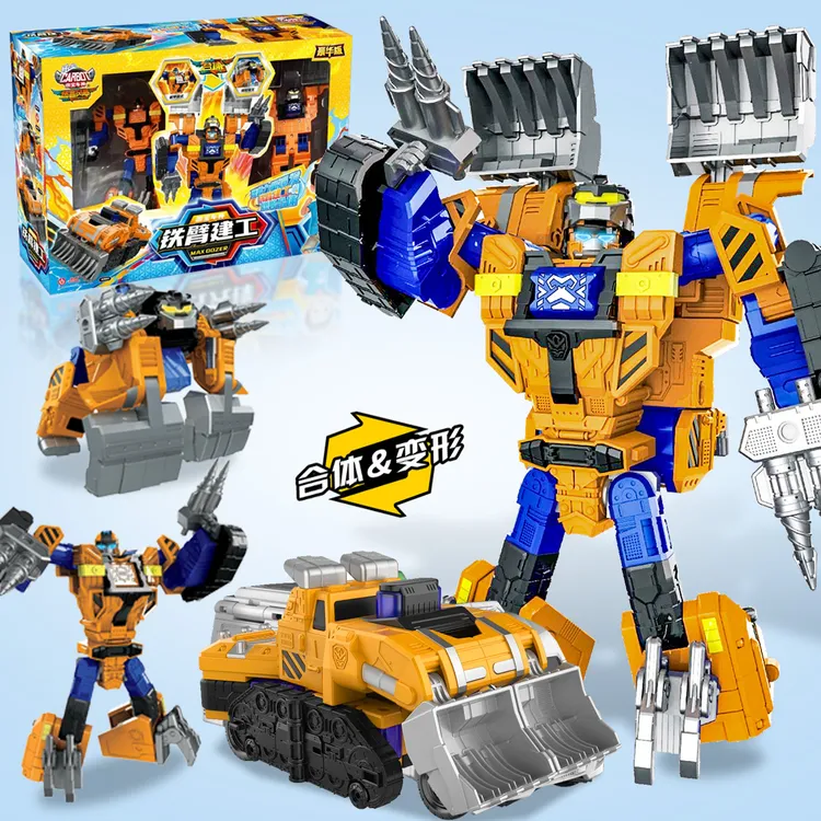 正版咖宝车神之燃兽风暴铁壁建工儿童变形玩具男孩机器人机甲金刚