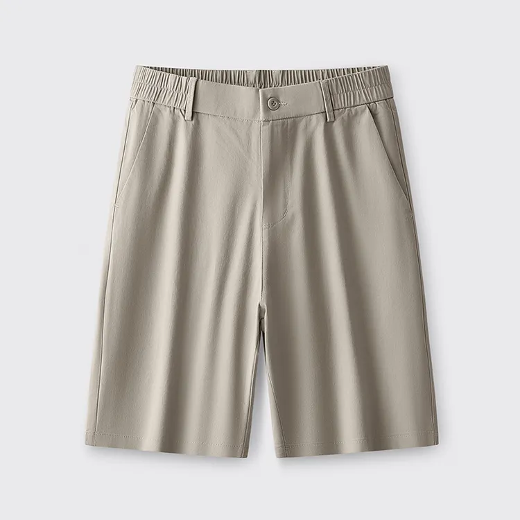 男士2025潮流新款夏季商务简洁五分轻薄大码棉质面料休闲西式短裤