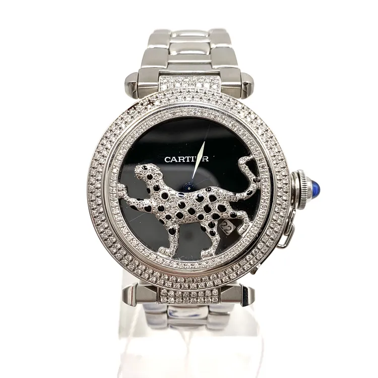 99新 Cartier/卡地亚 帕莎系列/背透款/自动机械/表径38mm/女表