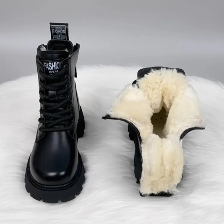 厚底防滑保暖雪地靴女2025新款冬季加厚抗寒小个子时尚百搭棉靴女