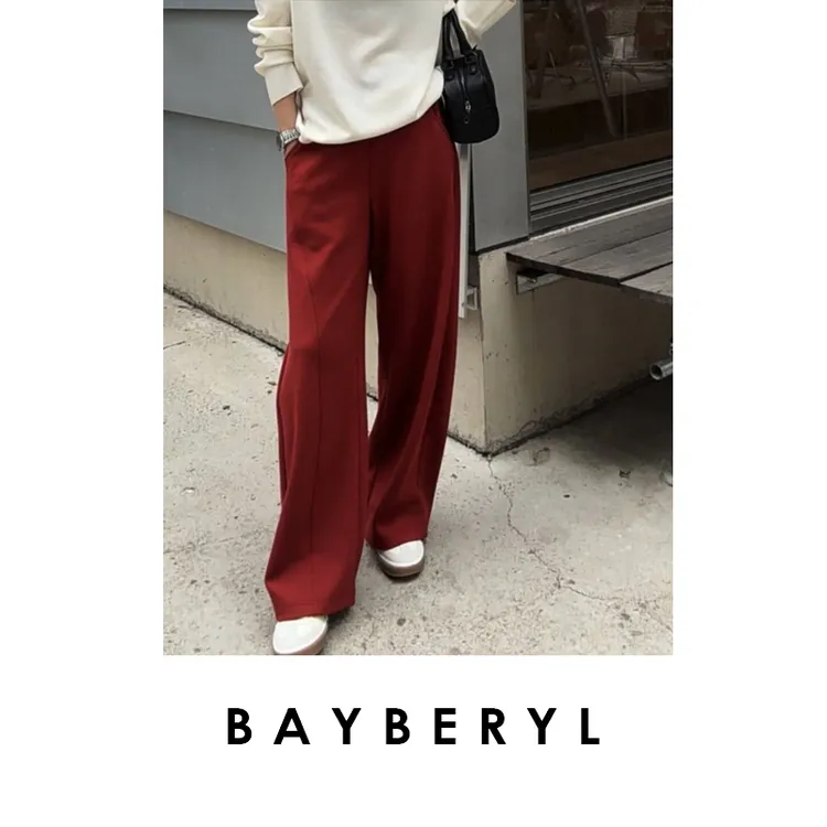BAYBERYL老贝重塑裤*解构宽松松紧百搭时尚休闲裤XXK5G1801-9/24