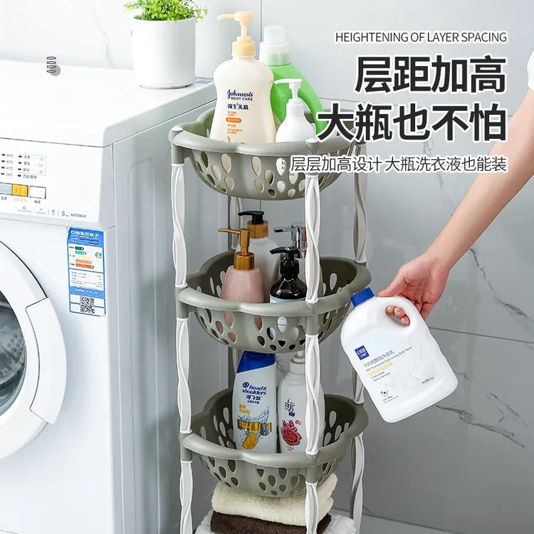 小推车厨房置物架家用多层卧室零食移动浴室卫生间收纳水果储物架