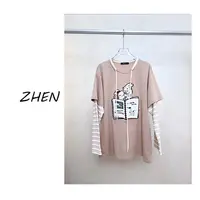 【ZHEN】25K01263 2025新款修身显瘦气质小众设计师款长袖T恤打底