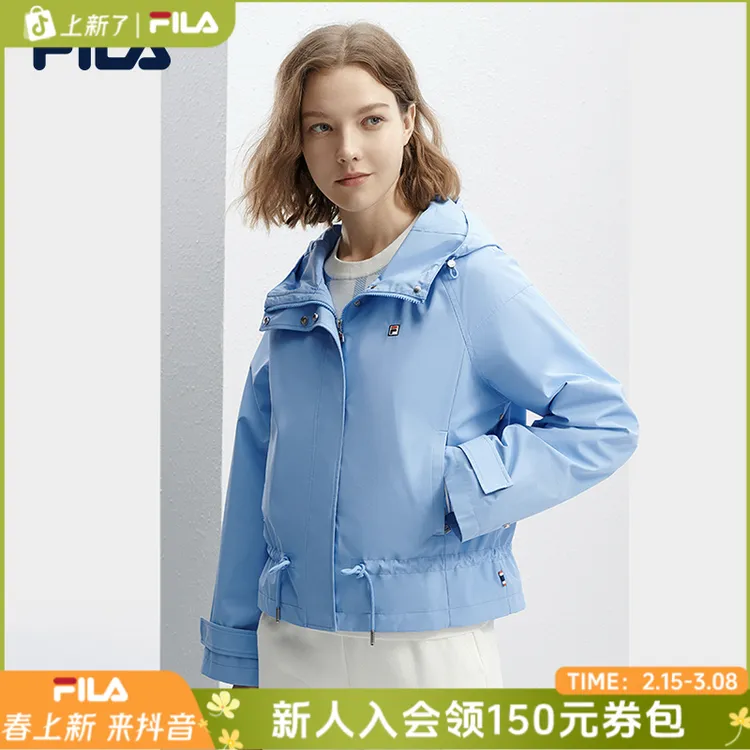 Fila/斐乐【杨幂同款】女士欧若风舒适休闲连帽防风外套F11W411703F