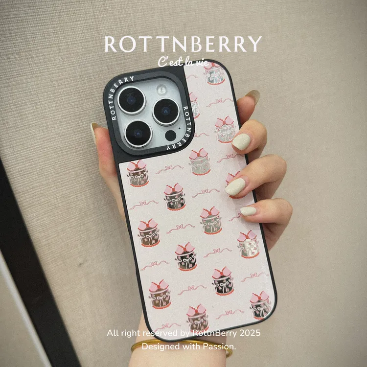 RottnBerry · 小绸蛋糕 磁吸镜面手机壳适用iphone16promax/15/14