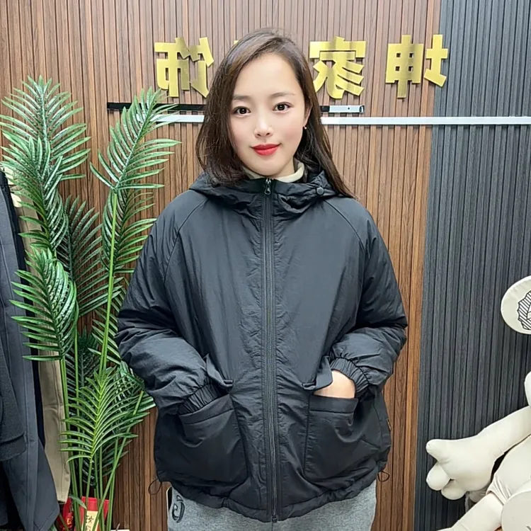 《坤家严选》菲玛掂251937宽松拉链连帽棉服休闲保暖百搭款式