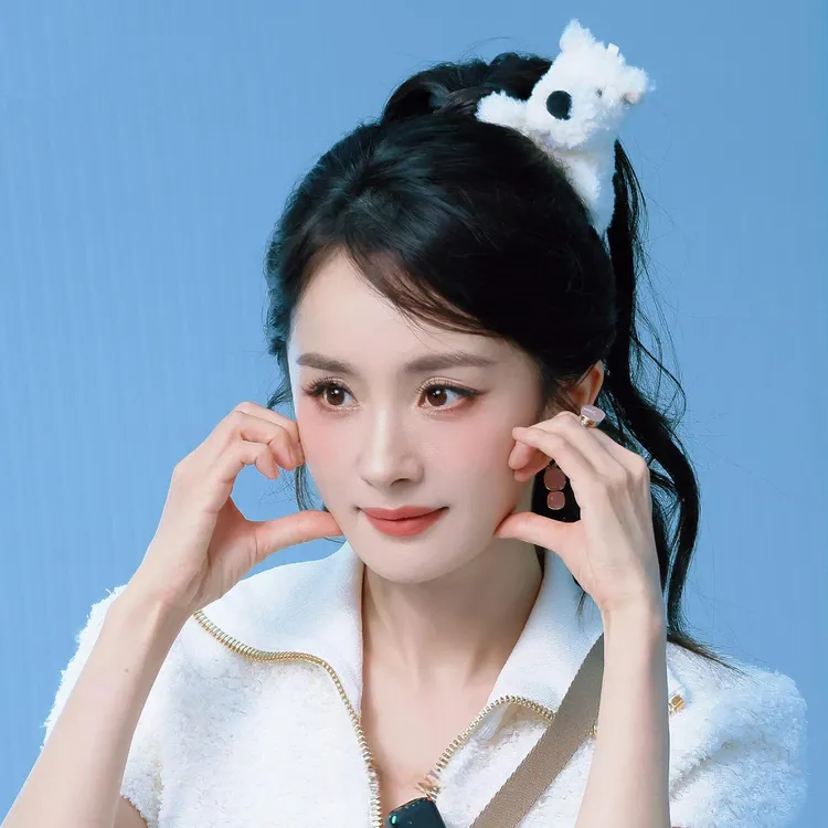 杨幂同款小狗发夹可爱卡通毛绒西高地狗狗顶夹女侧边刘海夹子发卡
