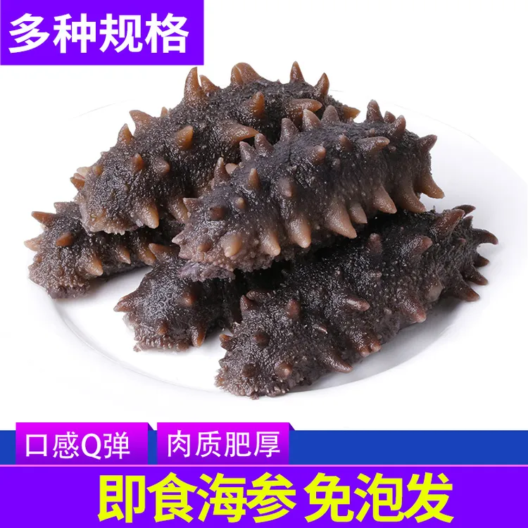 即食海参长月岛1斤1袋4斤深海刺参鲜活加工非淡干劲道开袋速食